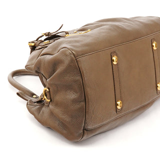 Light Brown Leather Classic Q Baby Groovee 2-Way Bag