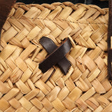 Natural Straw Woven Tote Bag
