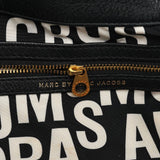 Black Leather Classic Q Fran 2-Way Bag