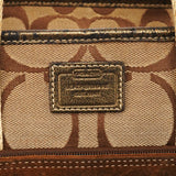 10234 Beige Brown Signature Patchwork Tote Bag