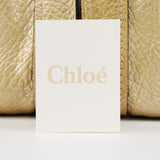 Gold Metallic Leather Heloise Shoulder Bag