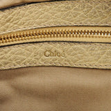 Gold Metallic Leather Heloise Shoulder Bag