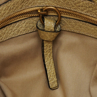 Gold Metallic Leather Heloise Shoulder Bag