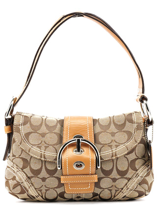 10602 Beige Tan Signature Soho Shoulder Bag