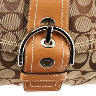 10602 Beige Tan Signature Soho Shoulder Bag
