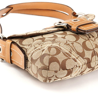 10602 Beige Tan Signature Soho Shoulder Bag
