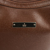 001 4204 Brown Leather Hobo Shoulder Bag