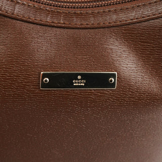 001 4204 Brown Leather Hobo Shoulder Bag