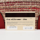 Fall 2000 Red Beige English Wool Tweed Tote Bag