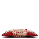 Fall 2000 Red Beige English Wool Tweed Tote Bag