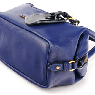 Blue Leather Classic Q 2-Way Bowling Bag