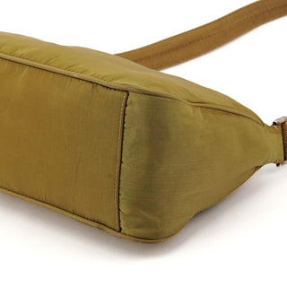 Khaki Green Tessuto Nylon Shoulder Bag