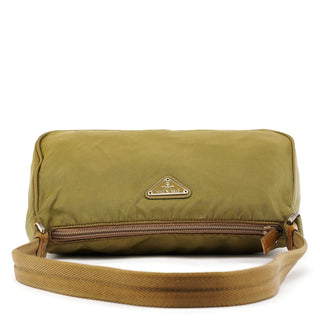 Khaki Green Tessuto Nylon Shoulder Bag
