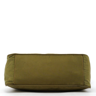 Khaki Green Tessuto Nylon Shoulder Bag