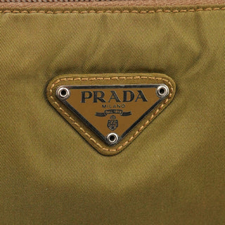 Khaki Green Tessuto Nylon Shoulder Bag