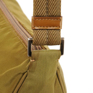 Khaki Green Tessuto Nylon Shoulder Bag
