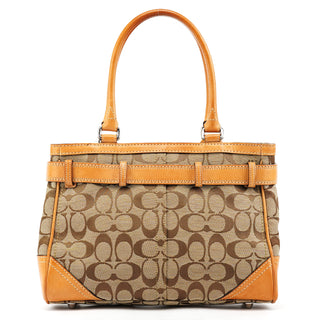 8K06 Beige Tan Signature Hamptons Tote Bag