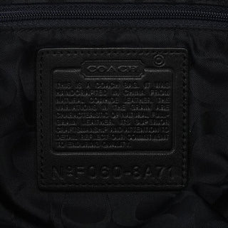 8A71 Black Leather Hamptons Tote Bag