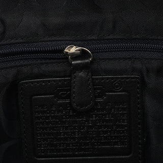8A71 Black Leather Hamptons Tote Bag
