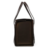 B5938 Dark Brown Spazzolato Box Handbag