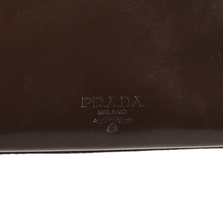 B5938 Dark Brown Spazzolato Box Handbag
