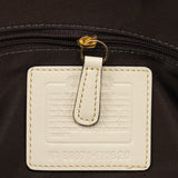 F11620 Beige Gold Signature Turnlock Tote Bag