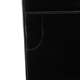 Black Vitello Leather Shoulder Bag
