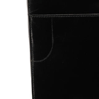 Black Vitello Leather Shoulder Bag