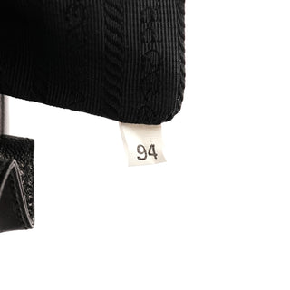 Black Vitello Leather Shoulder Bag