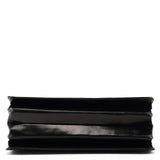 Black Vitello Leather Shoulder Bag