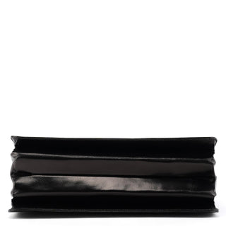 Black Vitello Leather Shoulder Bag