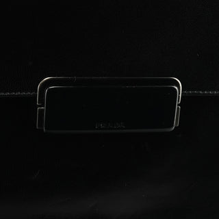 Black Vitello Leather Shoulder Bag