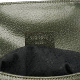 002 8260 Green Leather Diana Bamboo Tote Bag