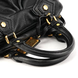 Black Leather Classic Q Baby Groovee 2-Way Bag