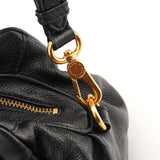 Black Leather Classic Q Baby Groovee 2-Way Bag