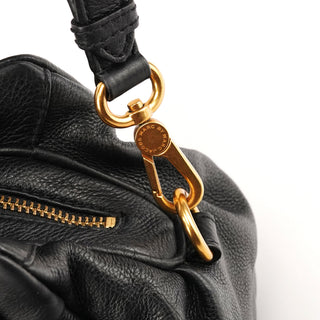 Black Leather Classic Q Baby Groovee 2-Way Bag