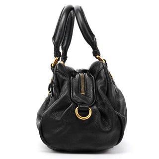 Black Leather Classic Q Baby Groovee 2-Way Bag