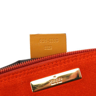 039 1103 Orange Suede Boat Pochette