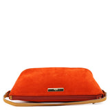 039 1103 Orange Suede Boat Pochette