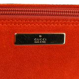 039 1103 Orange Suede Boat Pochette