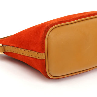 039 1103 Orange Suede Boat Pochette