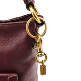 F24685 Burgundy Leather Soho 2-Way Shoulder Bag