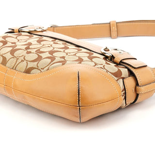 F07077 Beige Tan Signature Soho 2-Way Bag