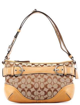 F07077 Beige Tan Signature Soho 2-Way Bag