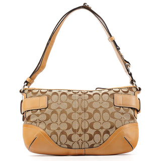 F07077 Beige Tan Signature Soho 2-Way Bag