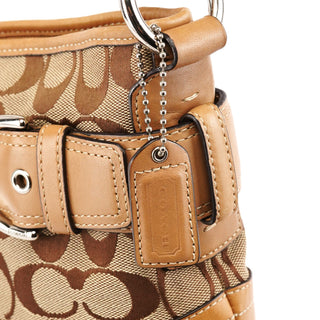 F07077 Beige Tan Signature Soho 2-Way Bag
