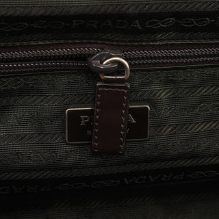Fall 2000 Brown Beige Canvas Frame Shoulder Bag