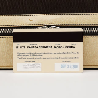 Fall 2000 Brown Beige Canvas Frame Shoulder Bag