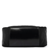 Black Nylon Bamboo Shoulder Bag