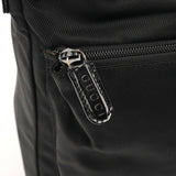 Black Nylon Bamboo Shoulder Bag